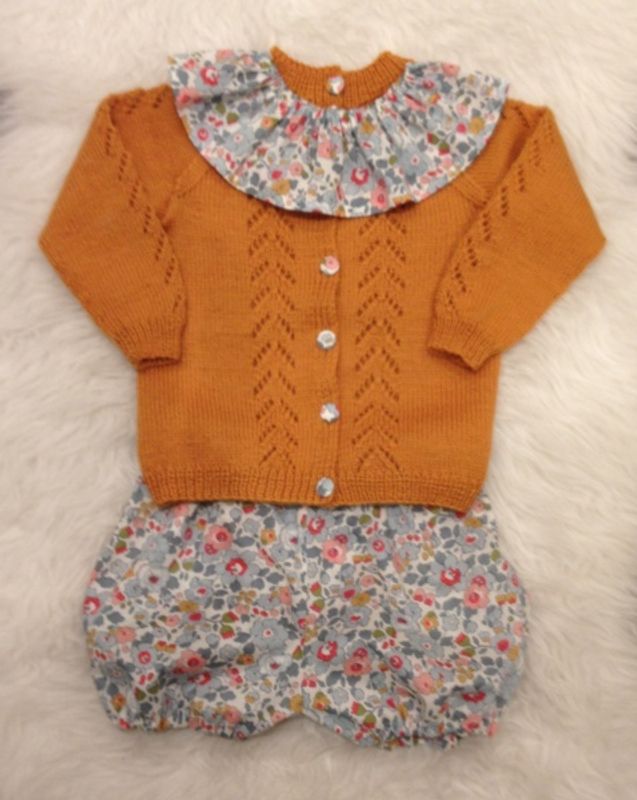 PDF Strikkeoppskrift cardigan Ella
