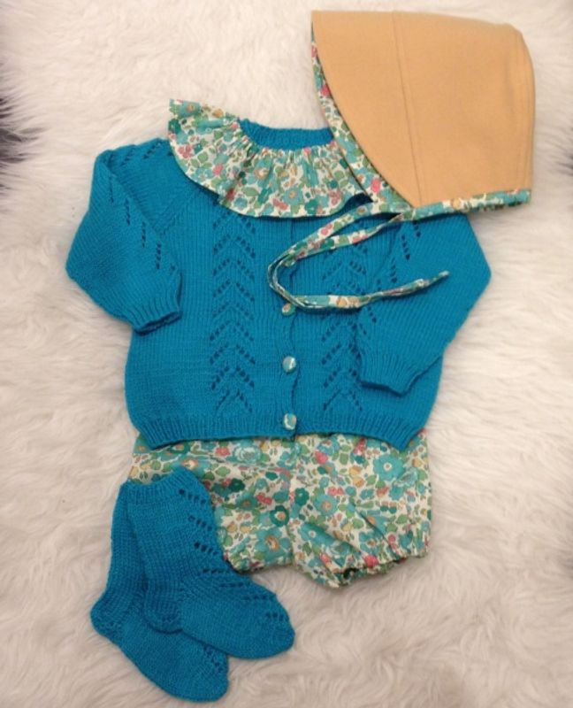 PDF Strikkeoppskrift cardigan Ella