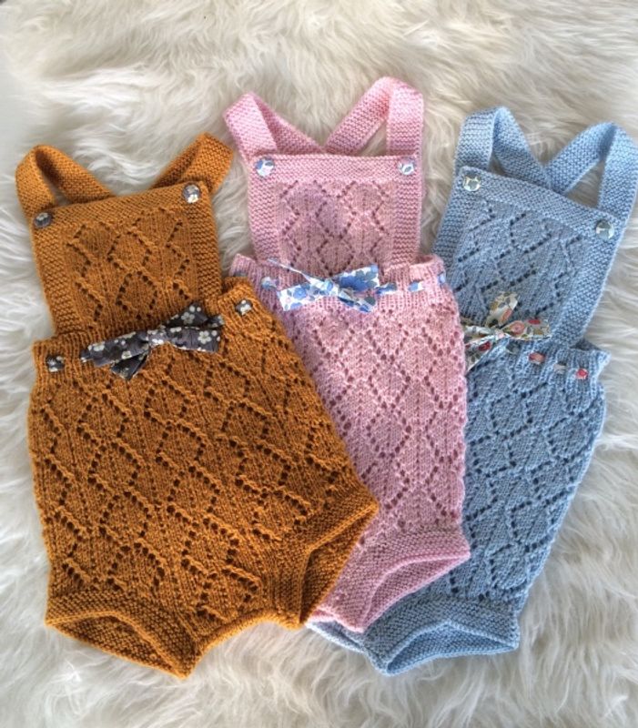 PDF strikkeoppskrift romper Marie