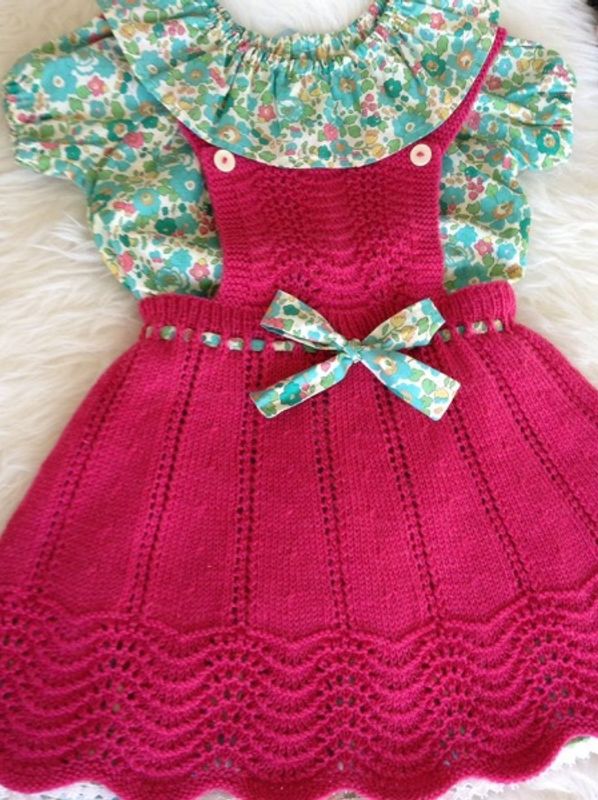 PDF strikkeoppskrift skjørt Mina