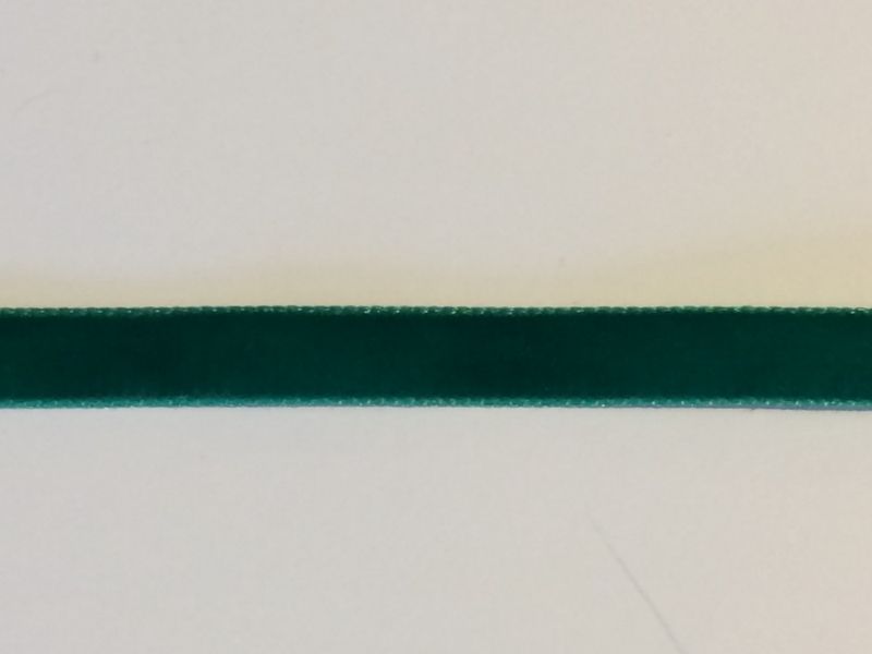 Fløyelsbånd klar grønn 9 mm