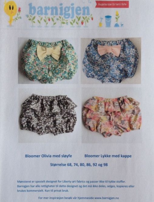 Hovedbilde Barnigjen symønster bloomer ...