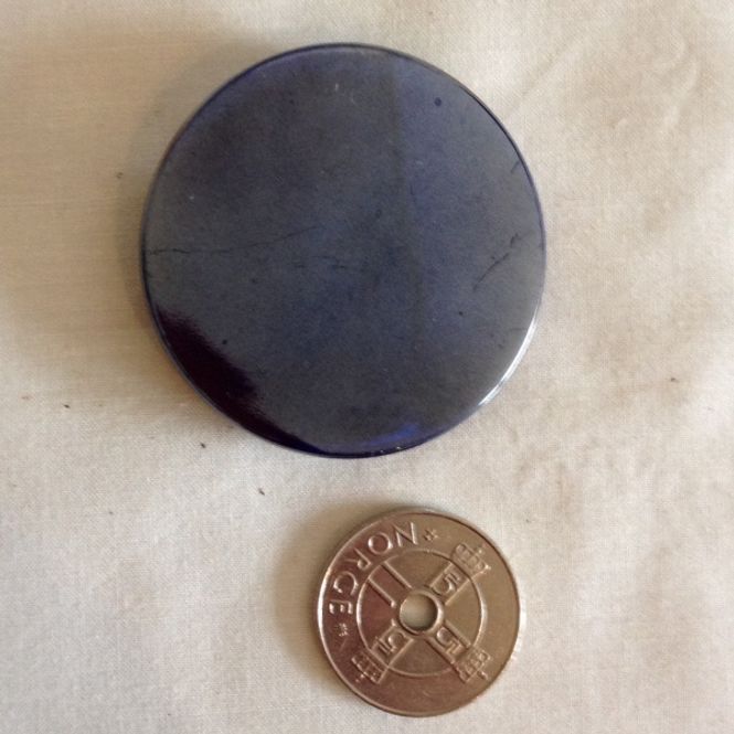 Hovedbilde Knapp i glass blå