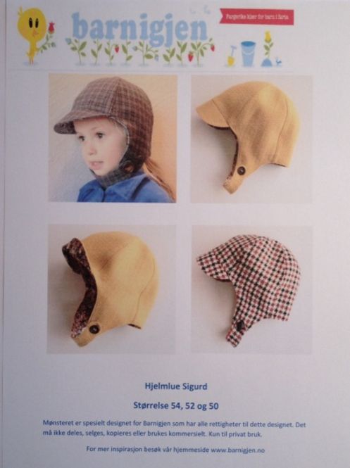 Hovedbilde Barnigjen symønster hjelmlue ...